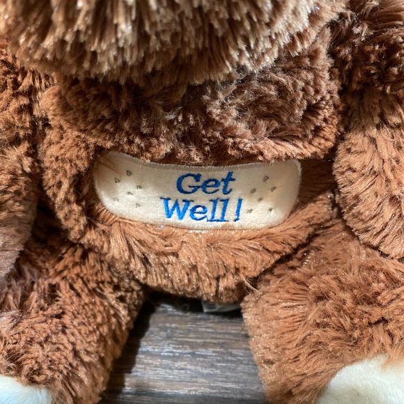 Aurora Get Well 12" Brown Teddy Bear - Picture 4 of 5